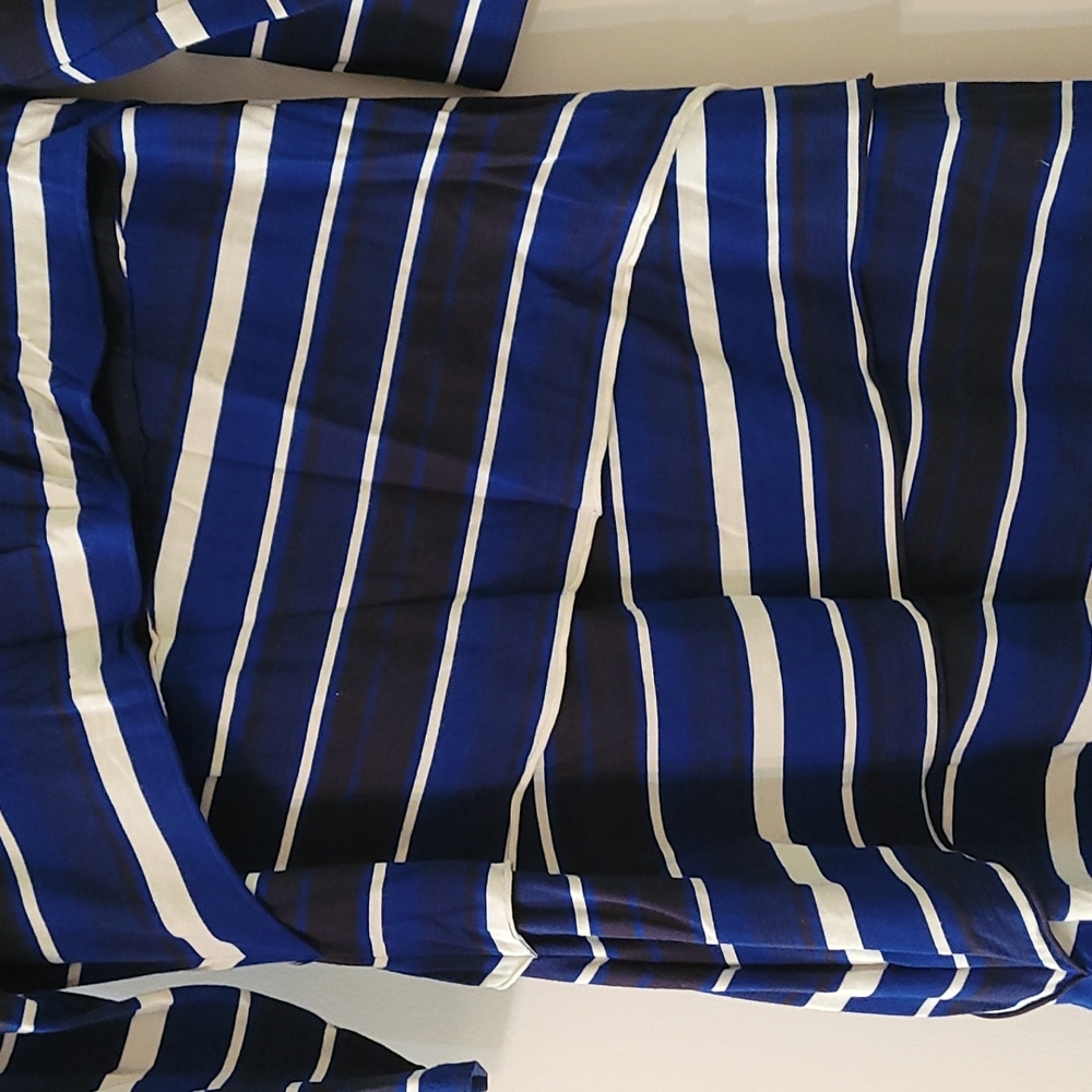 INC Stripes fitted stretch dress w quarter sleeve - Picture 4 of 6
